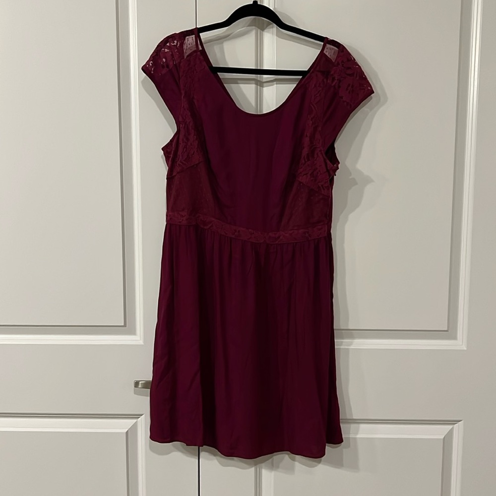 NWT American Eagle Outfitters maroon older style dress size 12